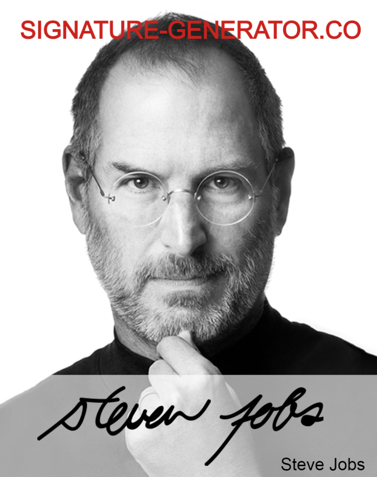 Steve Jobs Signature
